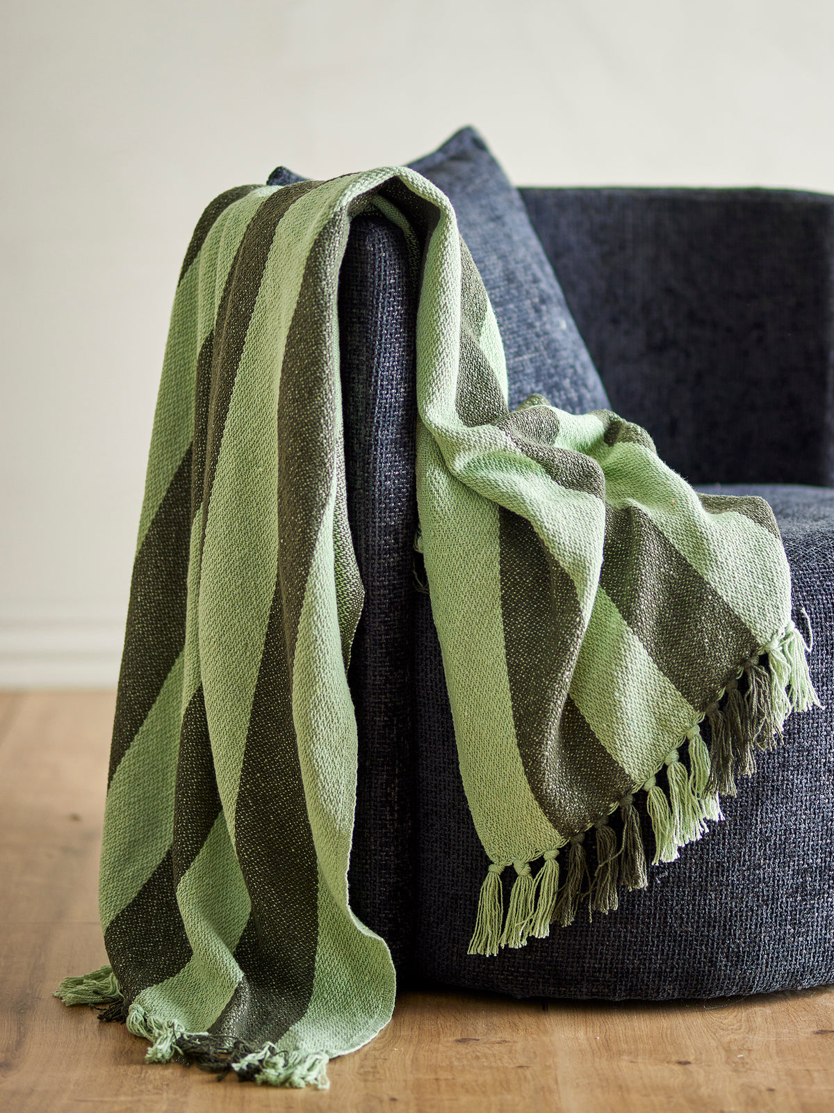 PLAID FRELLO FIBRES MELANGÉES - VERT