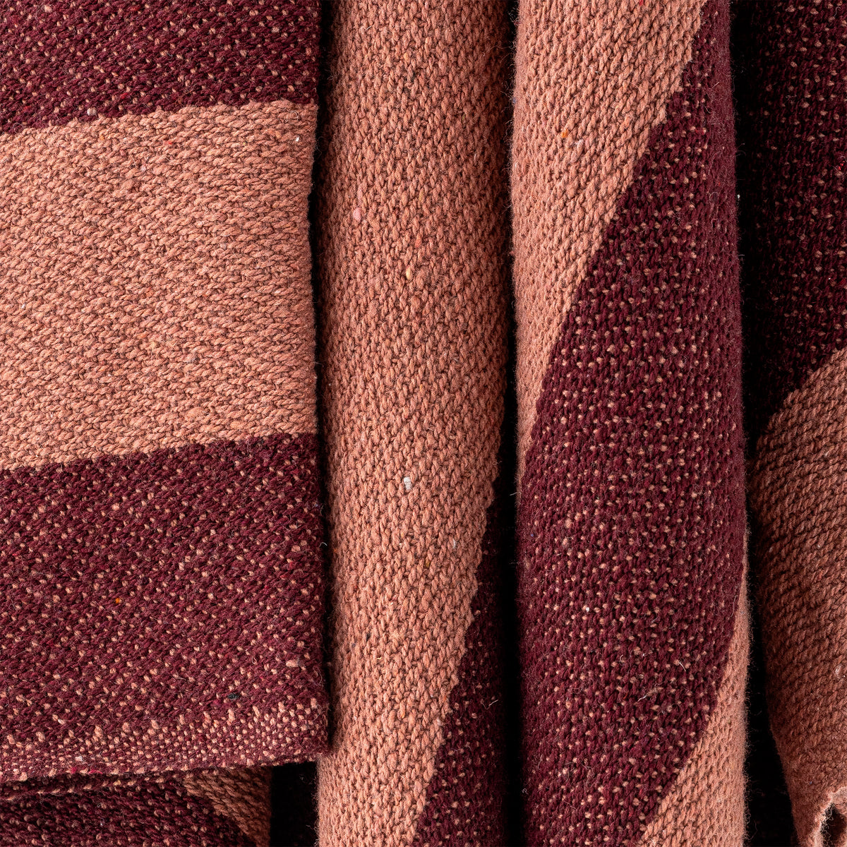 PLAID FRELLO FIBRES MELANGÉES - ROUGE