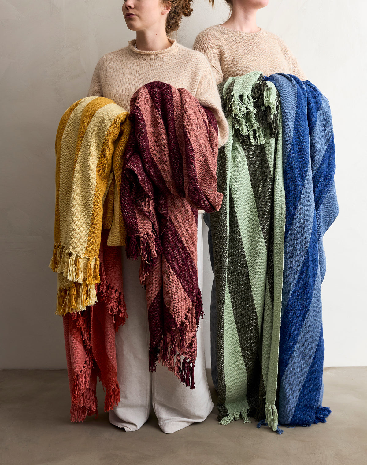 PLAID FRELLO FIBRES MELANGÉES - ROUGE