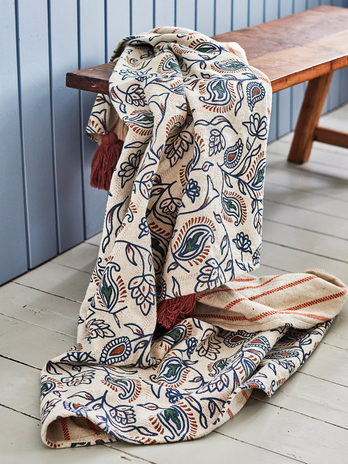 PLAID PAISLEY FIBRES MELANGÉES - MULTICO