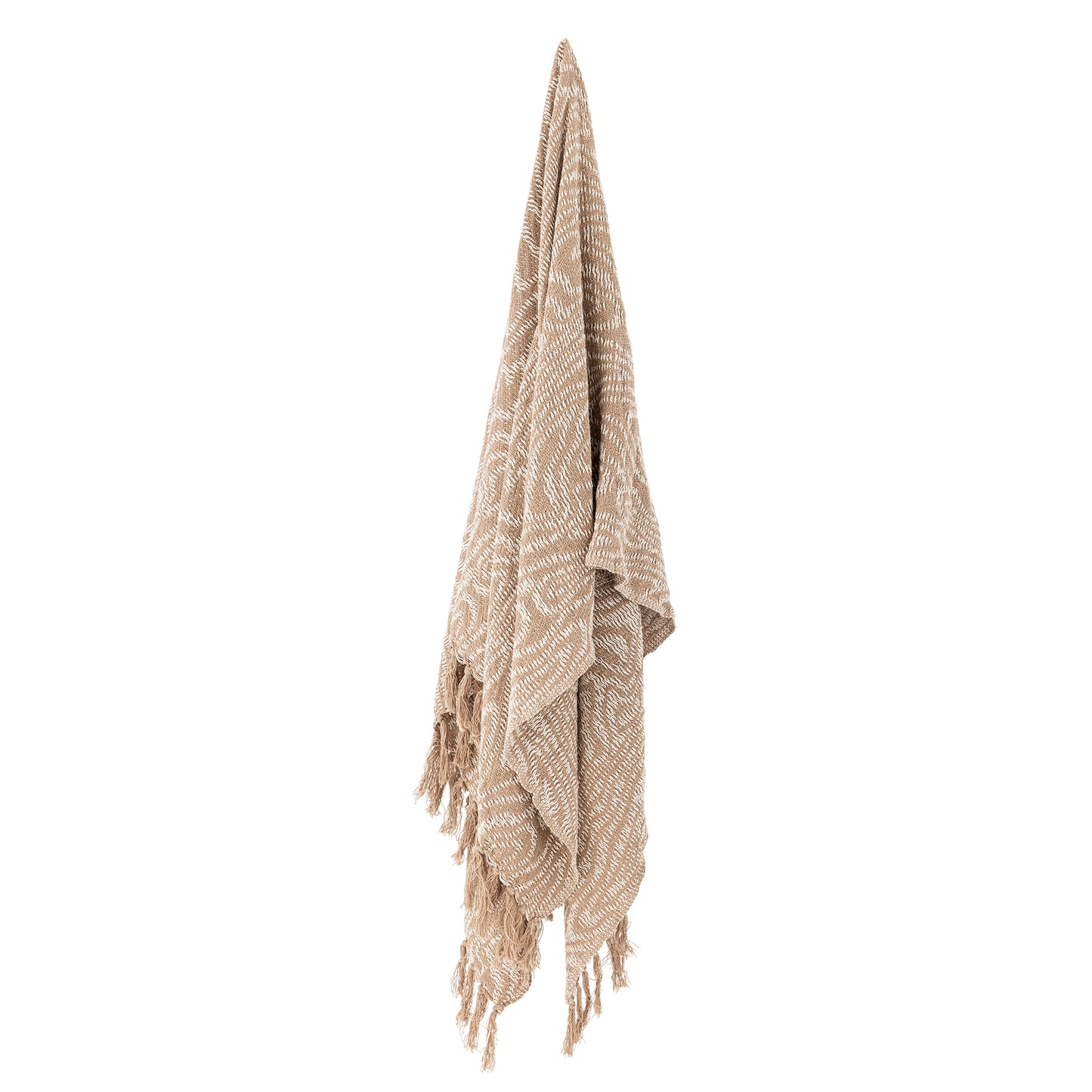 PLAID OKAPI COTON RECYCLE - MARRON