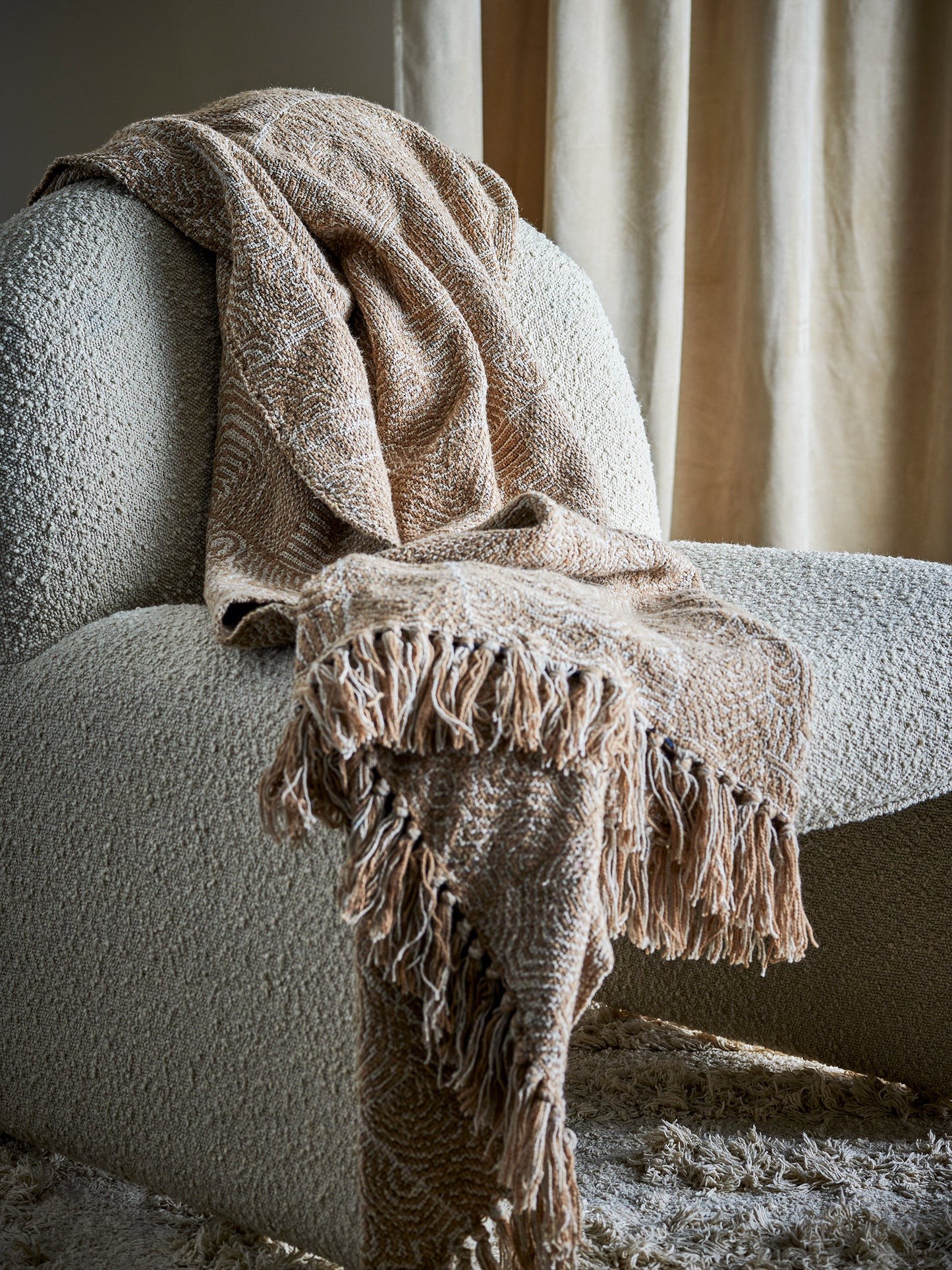 PLAID OKAPI COTON RECYCLE - MARRON