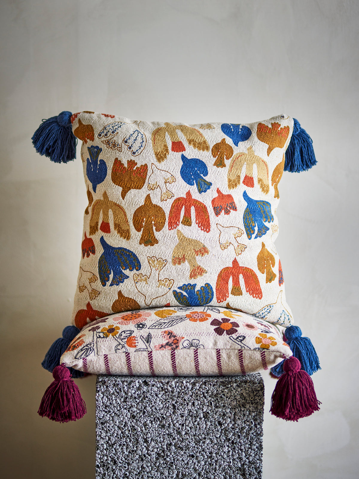 COUSSIN ANNIVERSAIRE FIBRES MELANGÉES - MULTICO 45x45CM
