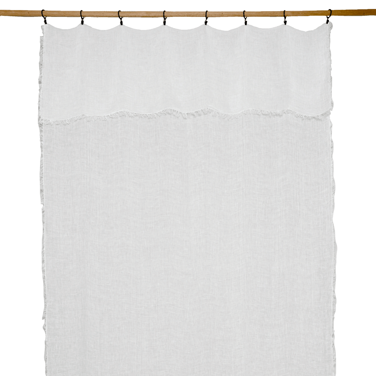 RIDEAUX BERGAME 130x300CM - BLANC