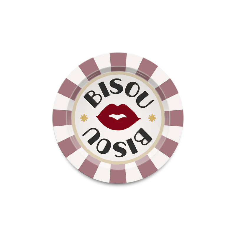 VIDE-POCHES EN BOIS BISOU BISOU  - D11CM