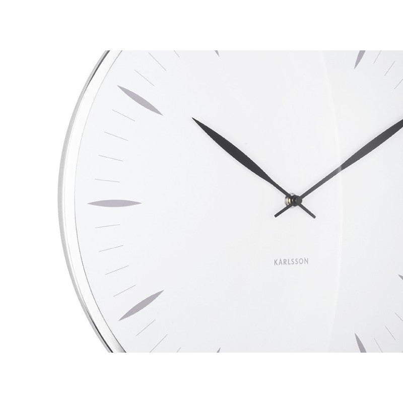 HORLOGE LEAF BLANC