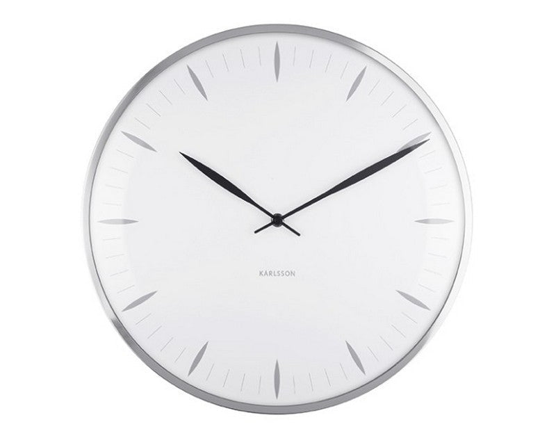 HORLOGE LEAF BLANC
