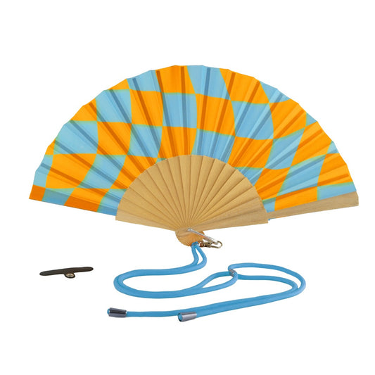 EVENTAIL BOIS/TISSU - CARREAUX