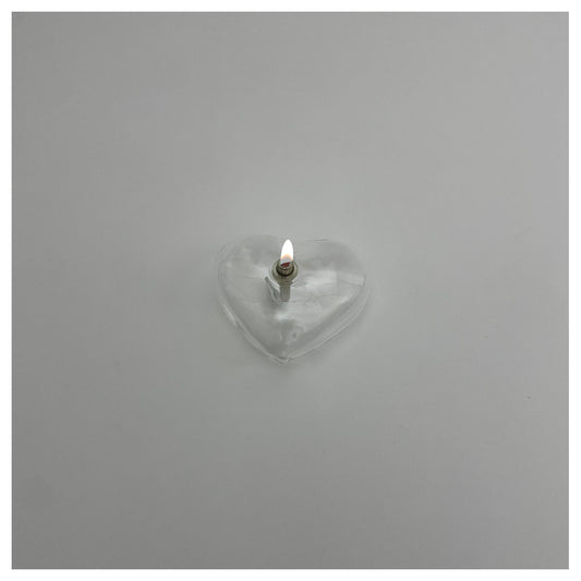 LAMPE A HUILE COEUR - S