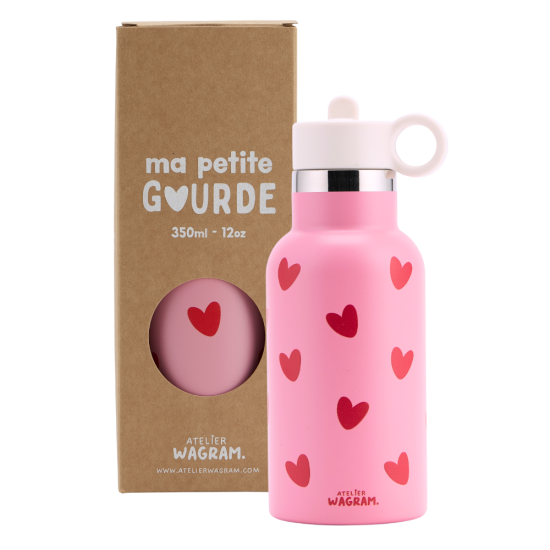 GOURDE ROSE COEURS ROUGE - 350ML