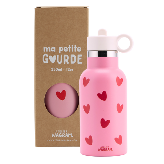 GOURDE ROSE COEURS ROUGE - 350ML