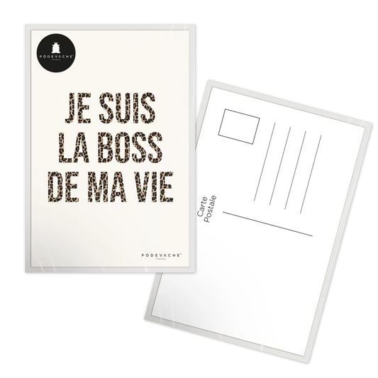 CARTE - BOSS DE MA VIE (AVEC ENVELOPPE)