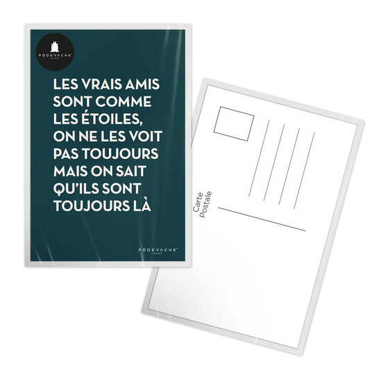 CARTE - AMIS ETOILES (AVEC ENVELOPPE)