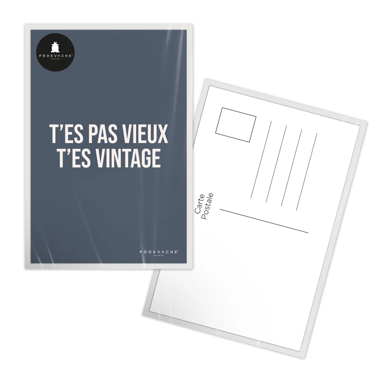 CARTE - VIEUX VINTAGE (AVEC ENVELOPPE)