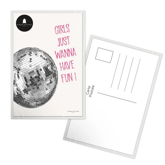 CARTE - GIRLS FUN (AVEC ENVELOPPE)