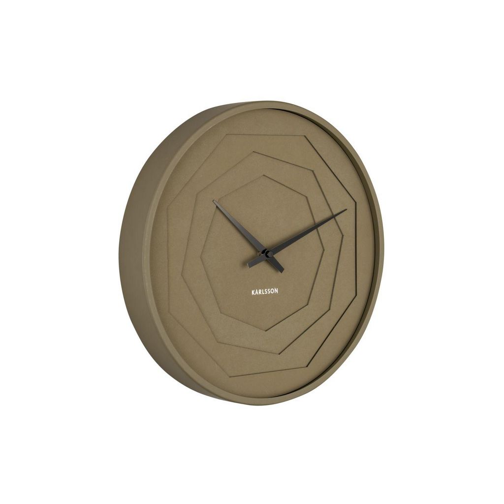 HORLOGE ORIGAMI VERT