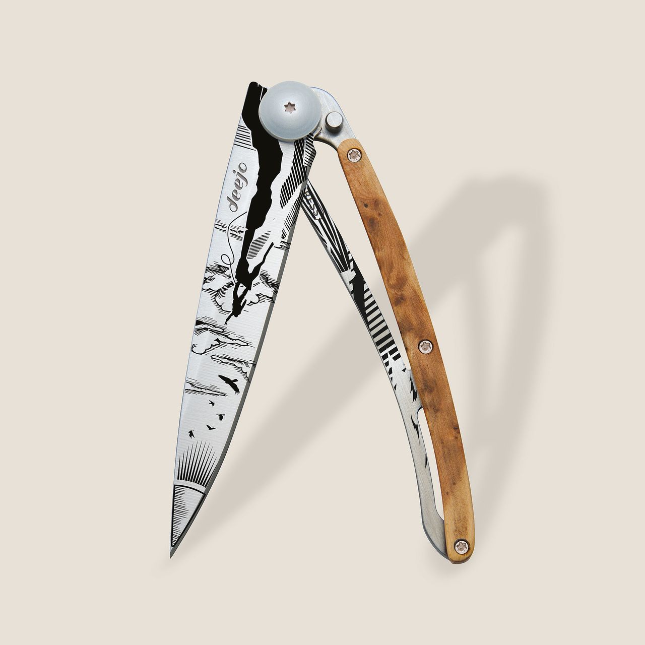 COUTEAU DE POCHE 37GR DEEJO GENEVRIER - ESCALADE