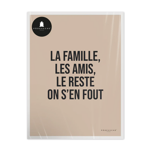 AFFICHE 30x40CM - FAMILLE, AMIS