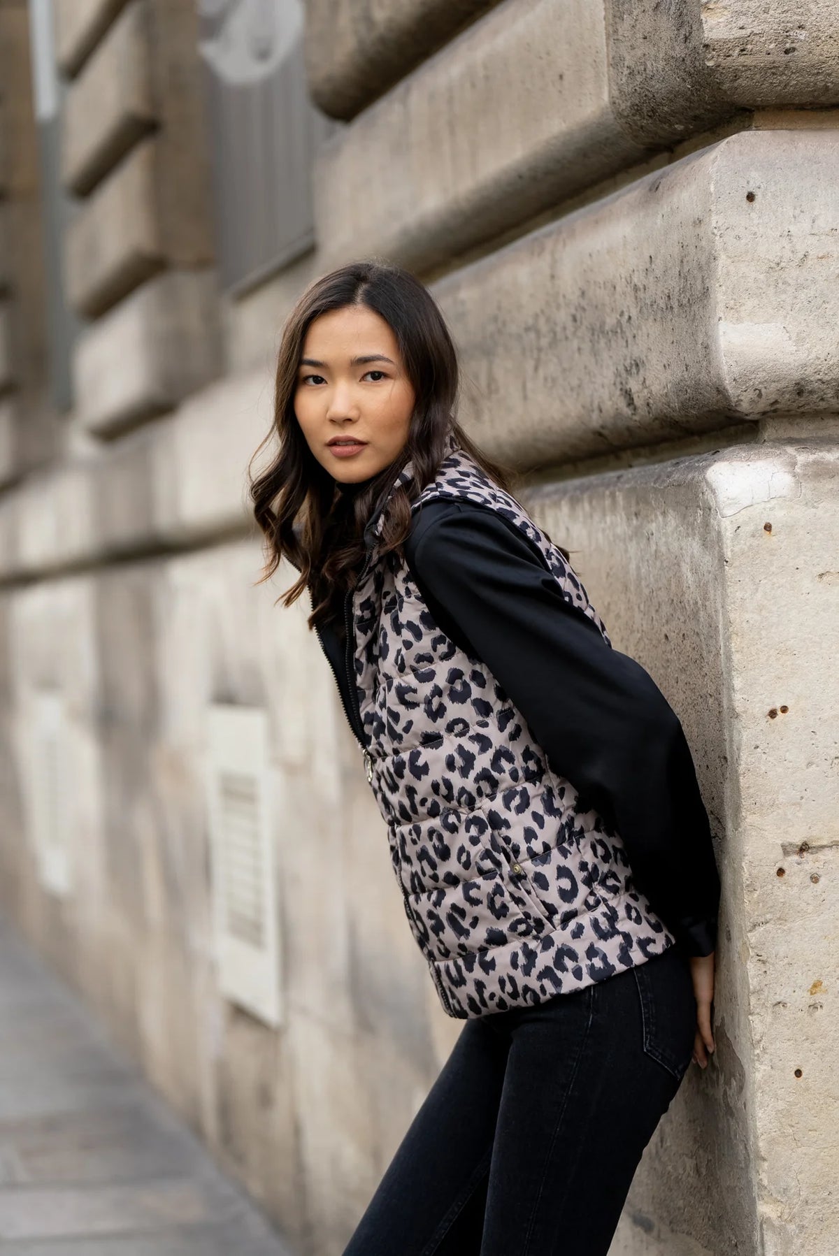 IMPERMEABLE SANS MANCHE REVERSIBLE LEO - NOIR