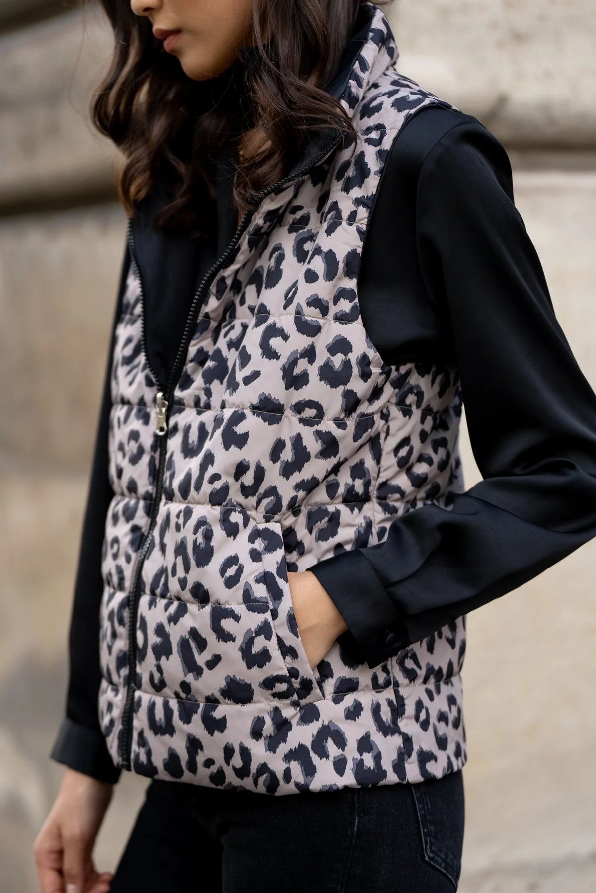 IMPERMEABLE SANS MANCHE REVERSIBLE LEO - NOIR