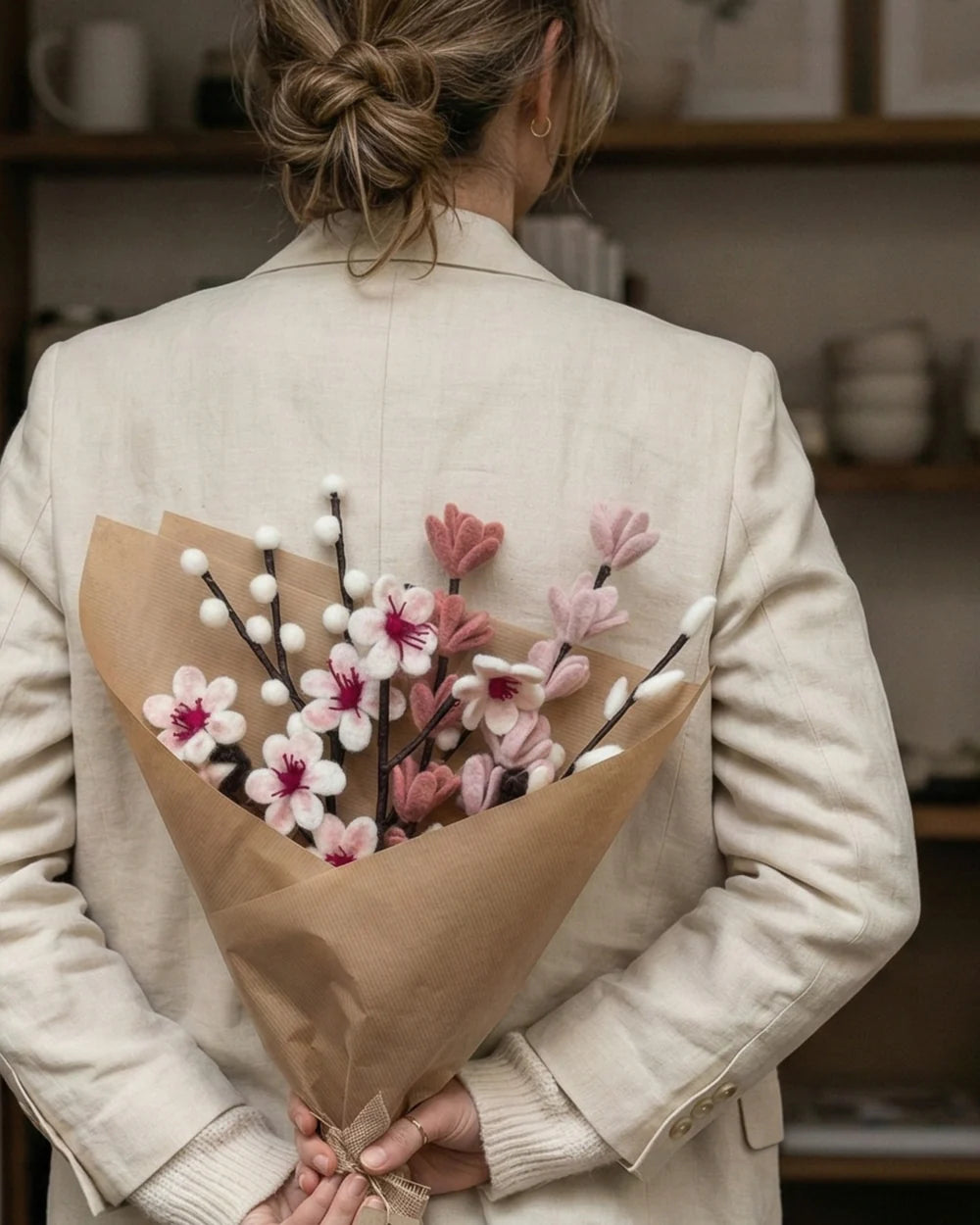 BRANCHE DE FLEUR DE CERISIER - FEUTRINE