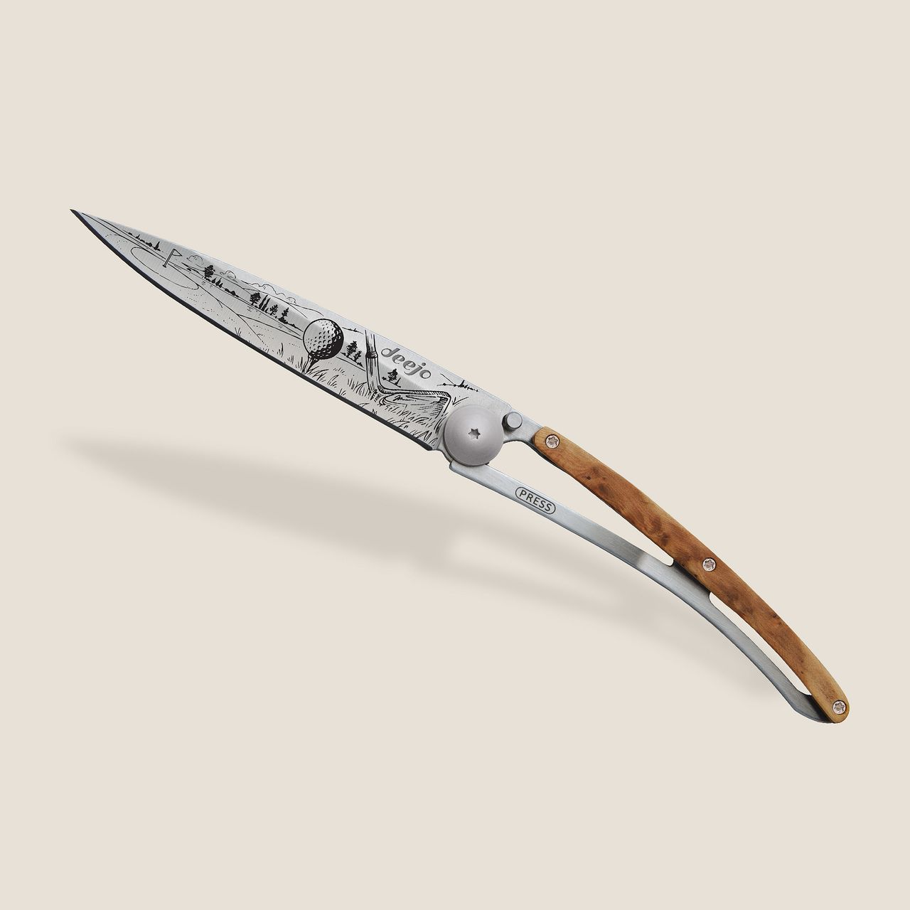 COUTEAU DE POCHE 37GR DEEJO GENEVRIER - GOLF