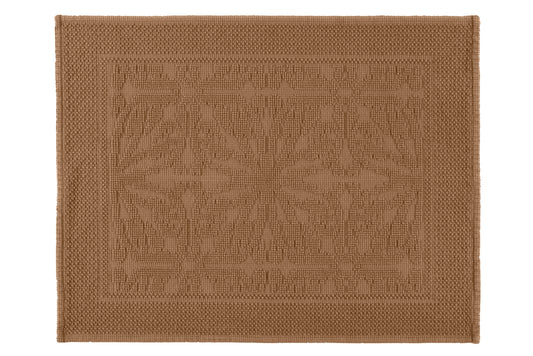 TAPIS DE BAIN HAMMAM TABAC - 60x80CM