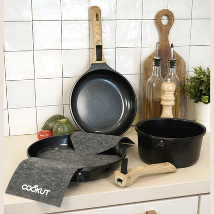 BATTERIE DE CUISINE AMOVIBLE - GRAPHITE