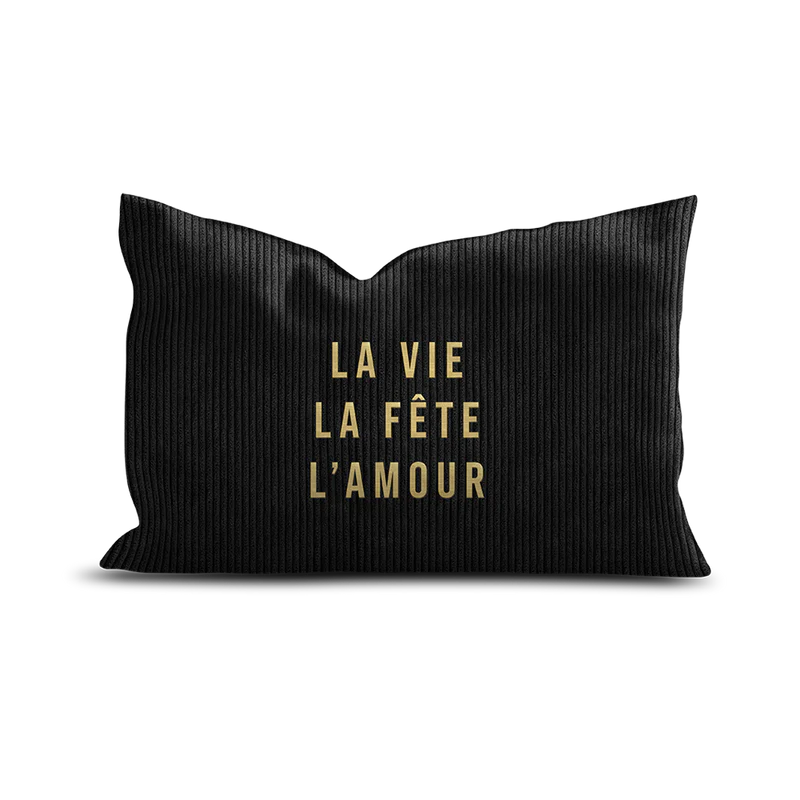 COUSSIN VELOURS COTELE LA VIE - 4OX60CM