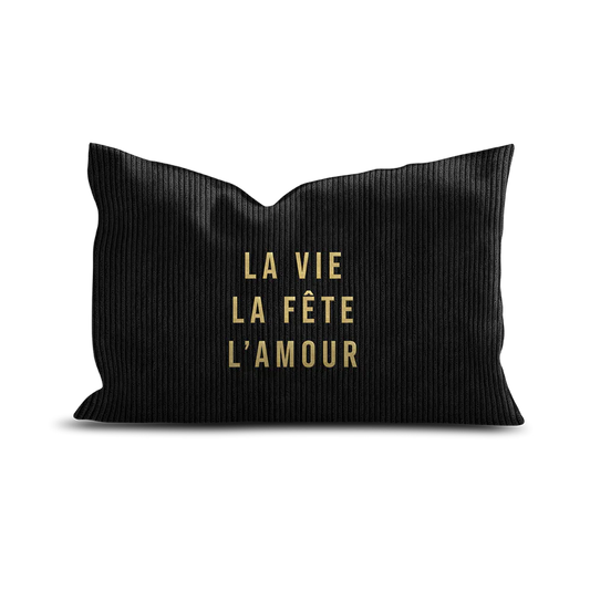 COUSSIN VELOURS COTELE LA VIE - 4OX60CM