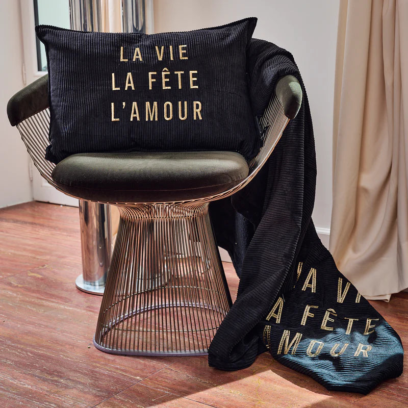 COUSSIN VELOURS COTELE LA VIE - 4OX60CM