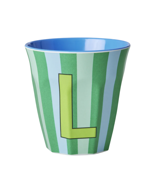 GOBELET L - STRIE BLEU