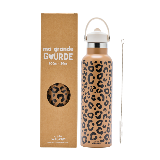 GOURDE LEO MARRON - 600ML
