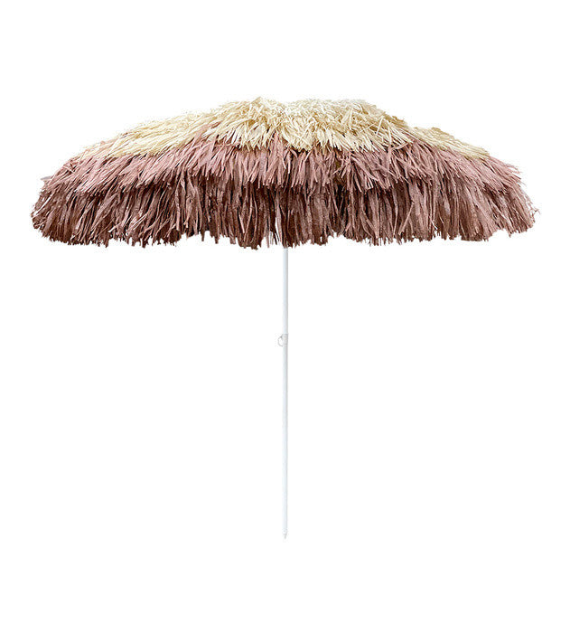 PARASOL INCLINABLE RAPHIA - MARRON