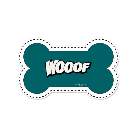 TAPIS POUR GAMELLES WOOF - BLEU CANARD