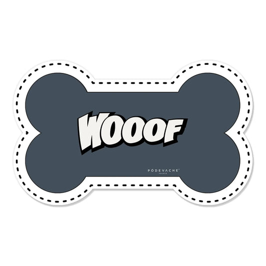 TAPIS POUR GAMELLES WOOF - BLEU MINERAL