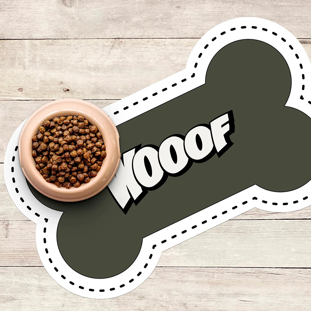 TAPIS POUR GAMELLES WOOF - KAKI