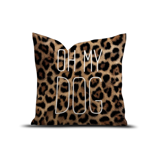 COUSSIN VELOURS OH MY DOG LEOPARD - 45x45CM
