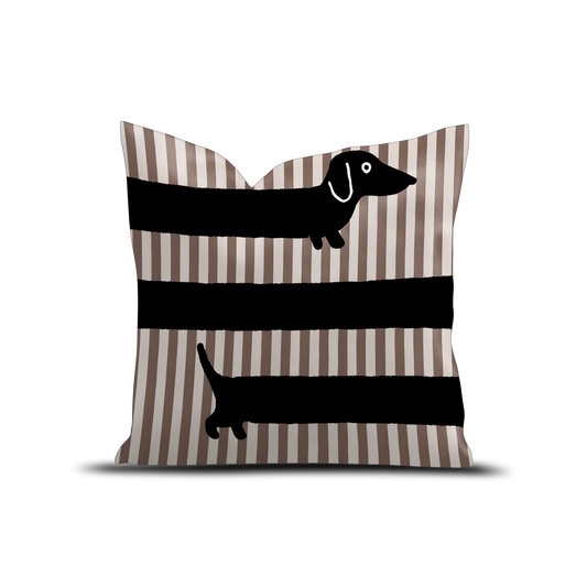 COUSSIN VELOURS LONG TECKEL - 45x45CM
