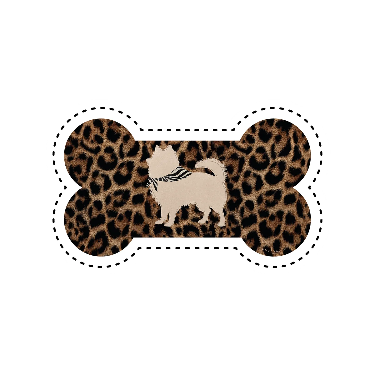 TAPIS POUR GAMELLES LEOPARD - SPITZ