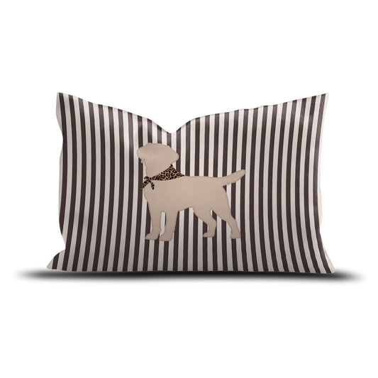 COUSSIN VELOURS LABRADOR STRIPES - 40X60CM