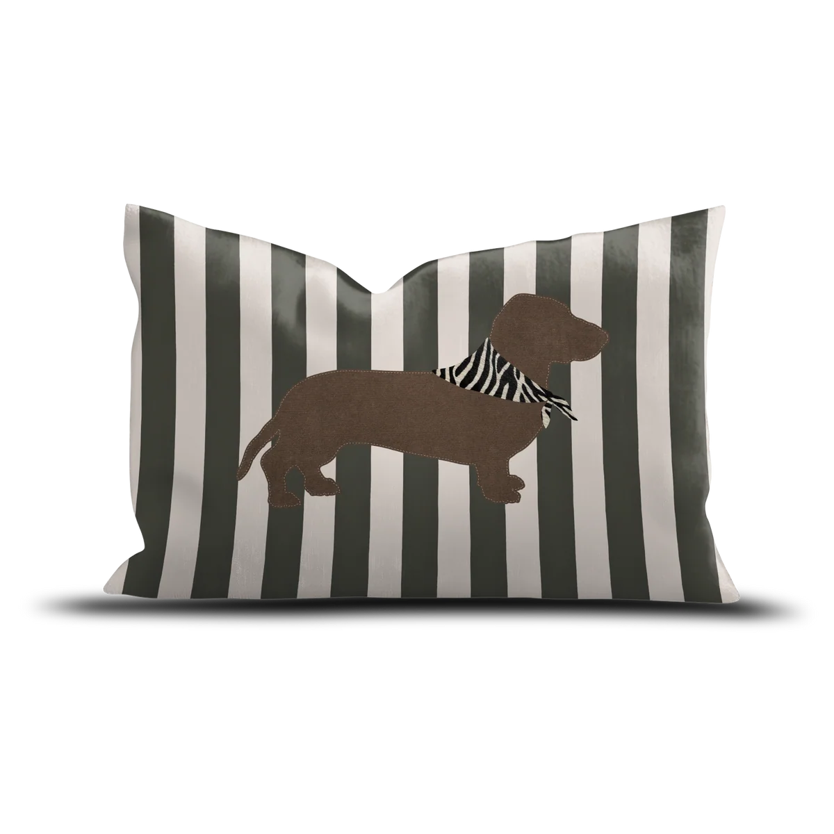 COUSSIN VELOURS TECKEL STRIPES - 40X60CM