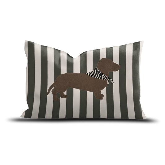 COUSSIN VELOURS TECKEL STRIPES - 40X60CM