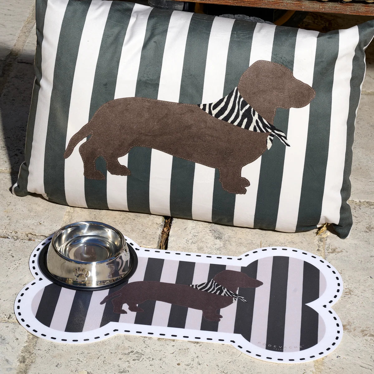 TAPIS POUR GAMELLES STRIPES - TECKEL