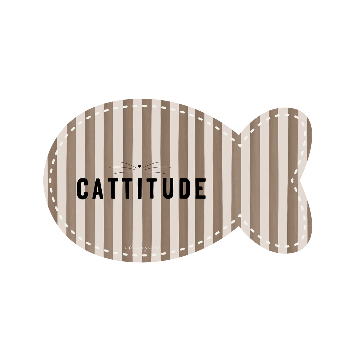 TAPIS POUR GAMELLES STRIPES - CATITUDE