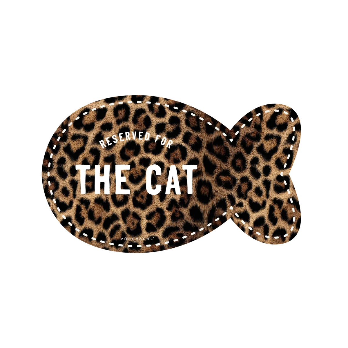 TAPIS POUR GAMELLES LEOPARD - RESERVE POUR LE CHAT