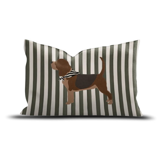 COUSSIN VELOURS BEAGLE STRIPES - 40X60CM