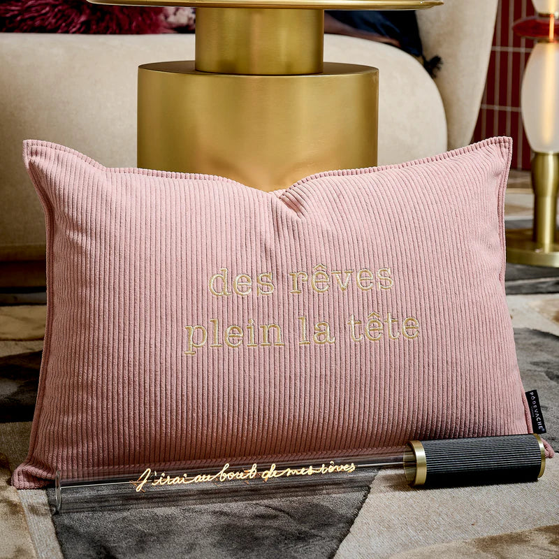 COUSSIN VELOURS COTELE REVES - 4OX60CM