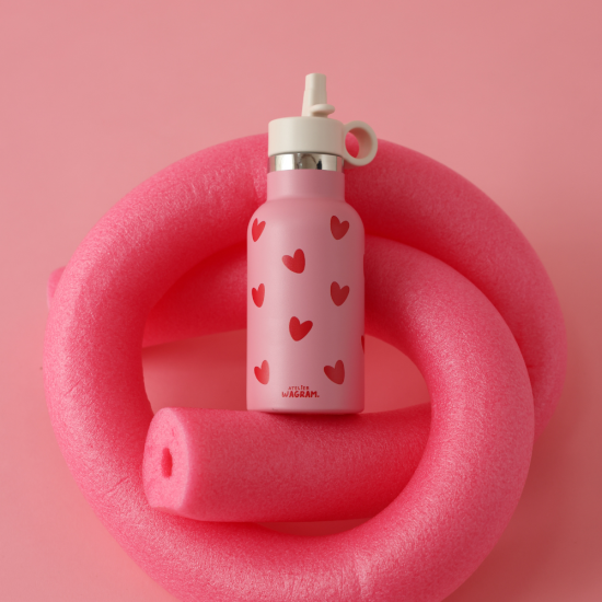 GOURDE ROSE COEURS ROUGE - 350ML