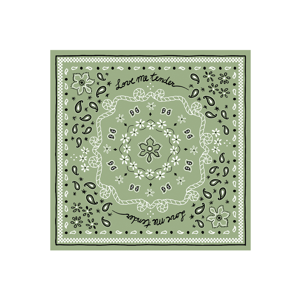 SERVIETTES PAPIER BANDANA - MATCHA